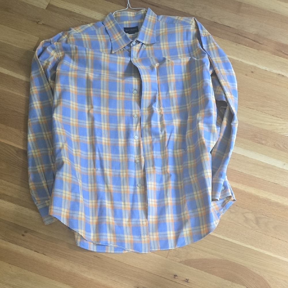 Two Scott Barber Casual Plaid Shirts. Buy Both Or One!